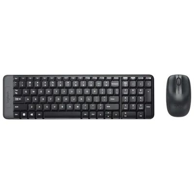 Logitech MK220 Tastiera e Mouse Wireless Compatti Nero QWERTY Italiano per PC Logitech MK220 Tastiera e Mouse Wireless Compatti Nero QWERTY Italiano per PC
