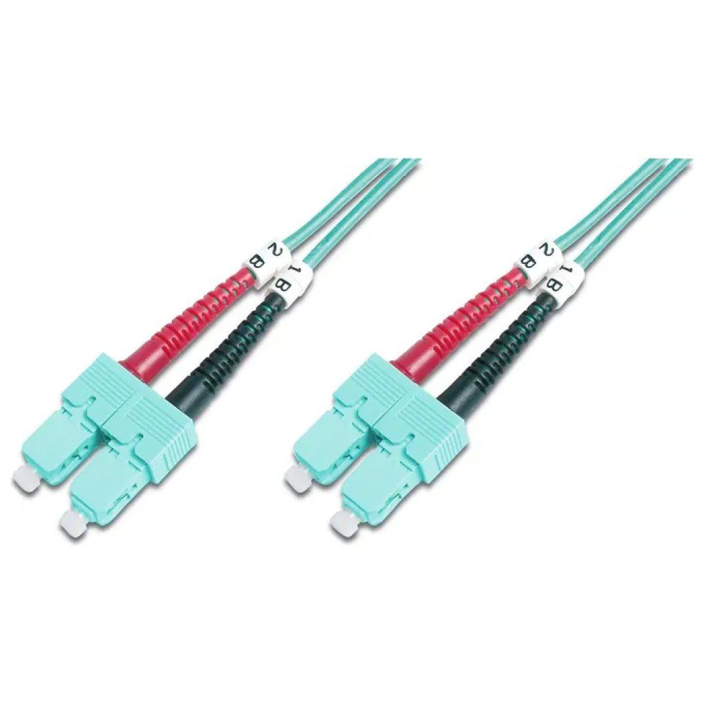 DIGITUS Cavo Fibra Ottica Duplex SC-SC OM3, 3 m DIGITUS Cavo Fibra Ottica Duplex SC-SC OM3, 3 m