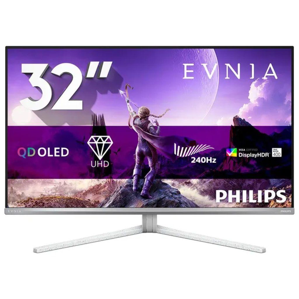 PHILIPS 32M2N8900-00 Evnia 8000 Monitor da Gaming 31.5'' QD-OLED 4K UHD 240Hz 0.03ms HDR400 TrueBlack USB PHILIPS 32M2N8900-00 Evnia 8000 Monitor da Gaming 31.5'' QD-OLED 4K UHD 240Hz 0.03ms HDR400 TrueBlack USB
