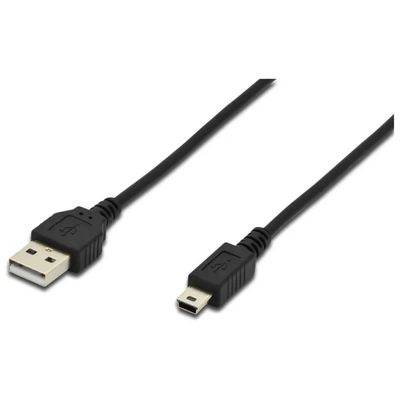 Digitus cavo USB 2.0 USB-A maschio a Mini-USB B 5 pin, 1,8 m, nero Digitus cavo USB 2.0 USB-A maschio a Mini-USB B 5 pin, 1,8 m, nero