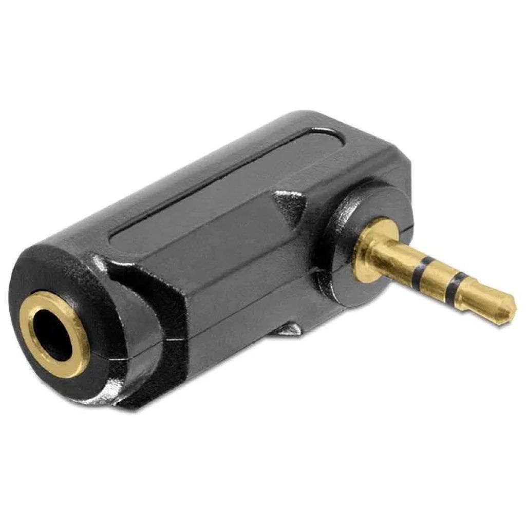 LINK DeLOCK 65364 Adattatore Audio Jack 3,5 mm Angolato Nero