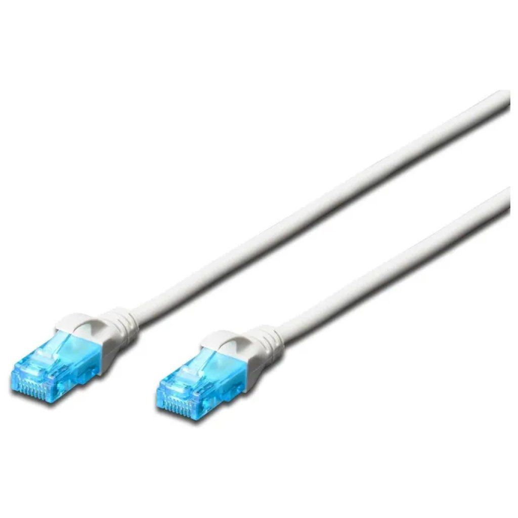 DIGITUS Cavo Ethernet Patch UTP Cat. 5e RJ45, 3 m, Bianco DIGITUS Cavo Ethernet Patch UTP Cat. 5e RJ45, 3 m, Bianco