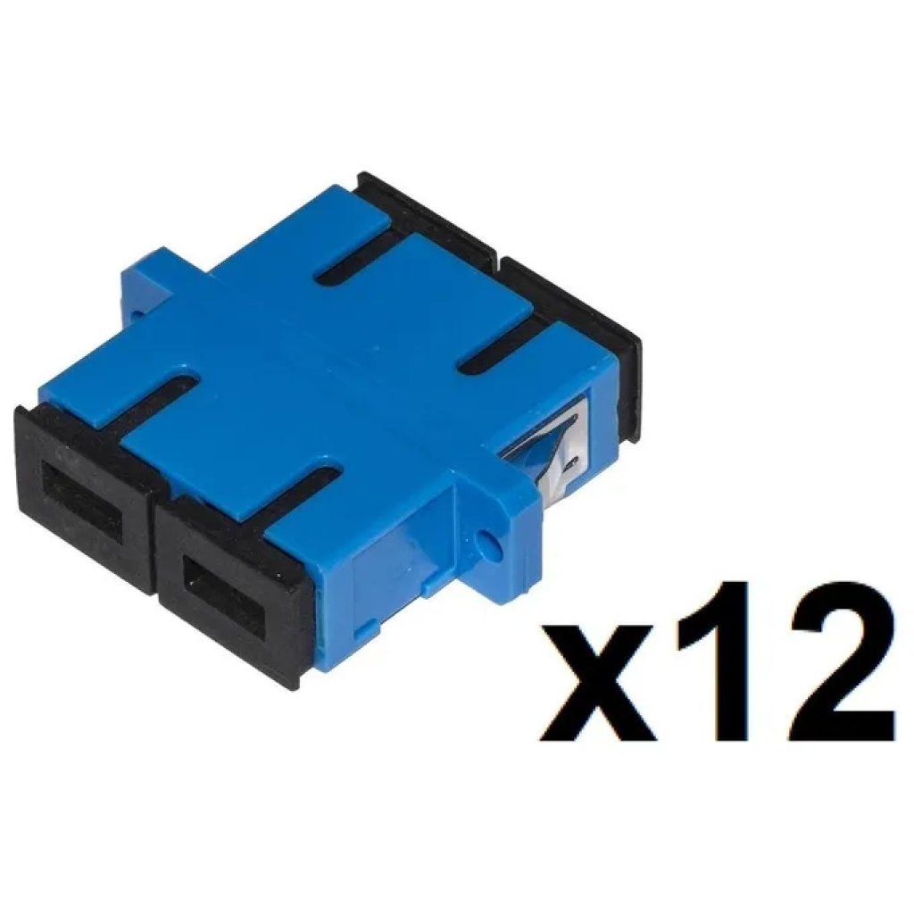 LINK Set 12 Adattatori Fibra Ottica SC-SC Duplex Singlemode