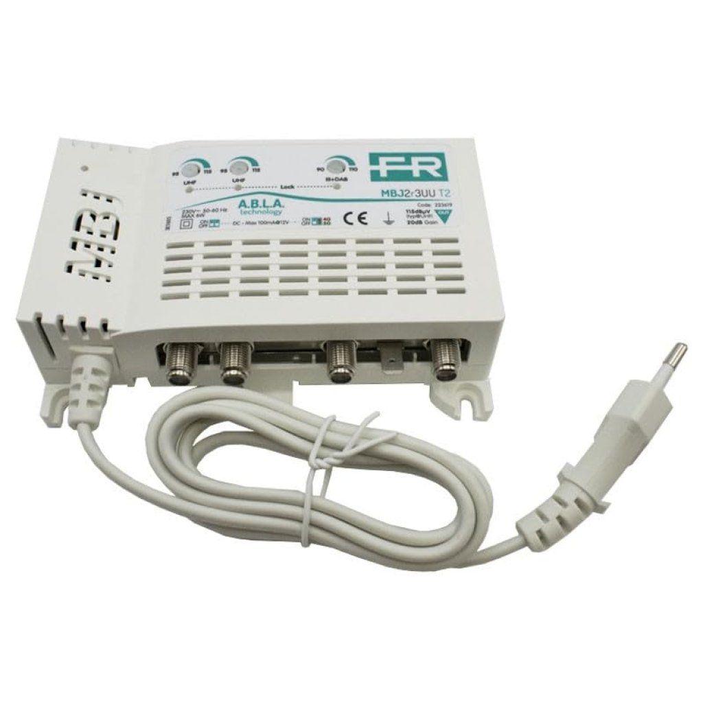 Fracarro MBJ2R3UU T2 Centralino TV Multibanda 3 Ingressi con Filtro 5G