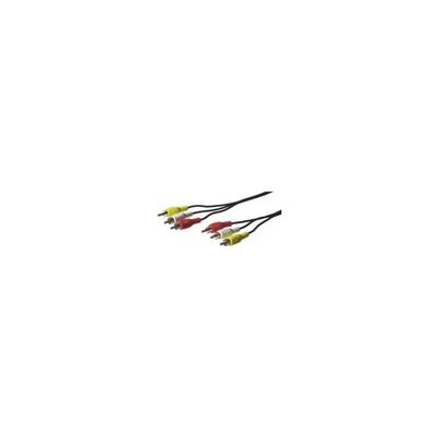 WENTRONIC Goobay 50770-GB Cavo Audio Video RCA 3x Maschio-Maschio, 10 m