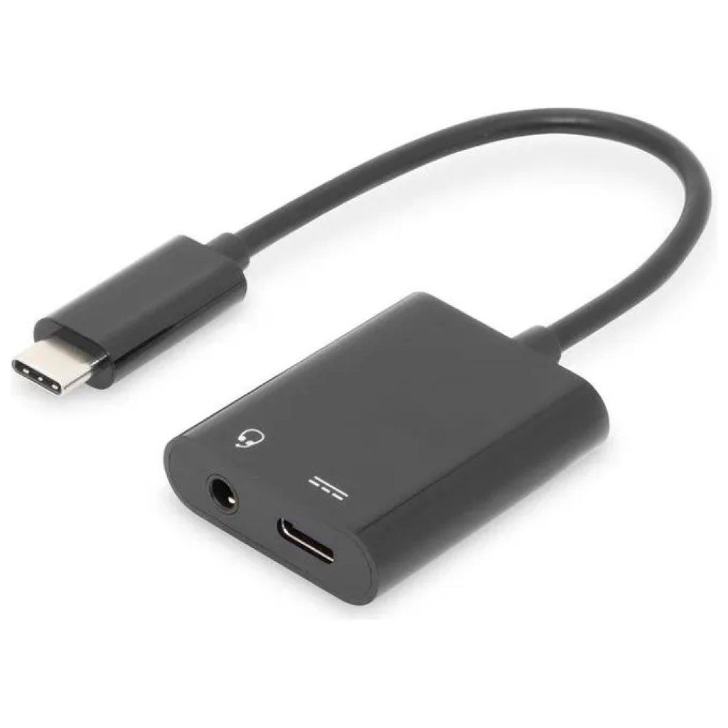 ASSMANN Digitus AK-300400-002-S Splitter USB-C con jack audio 3,5 mm e ricarica PD 100 W ASSMANN Digitus AK-300400-002-S Splitter USB-C con jack audio 3,5 mm e ricarica PD 100 W