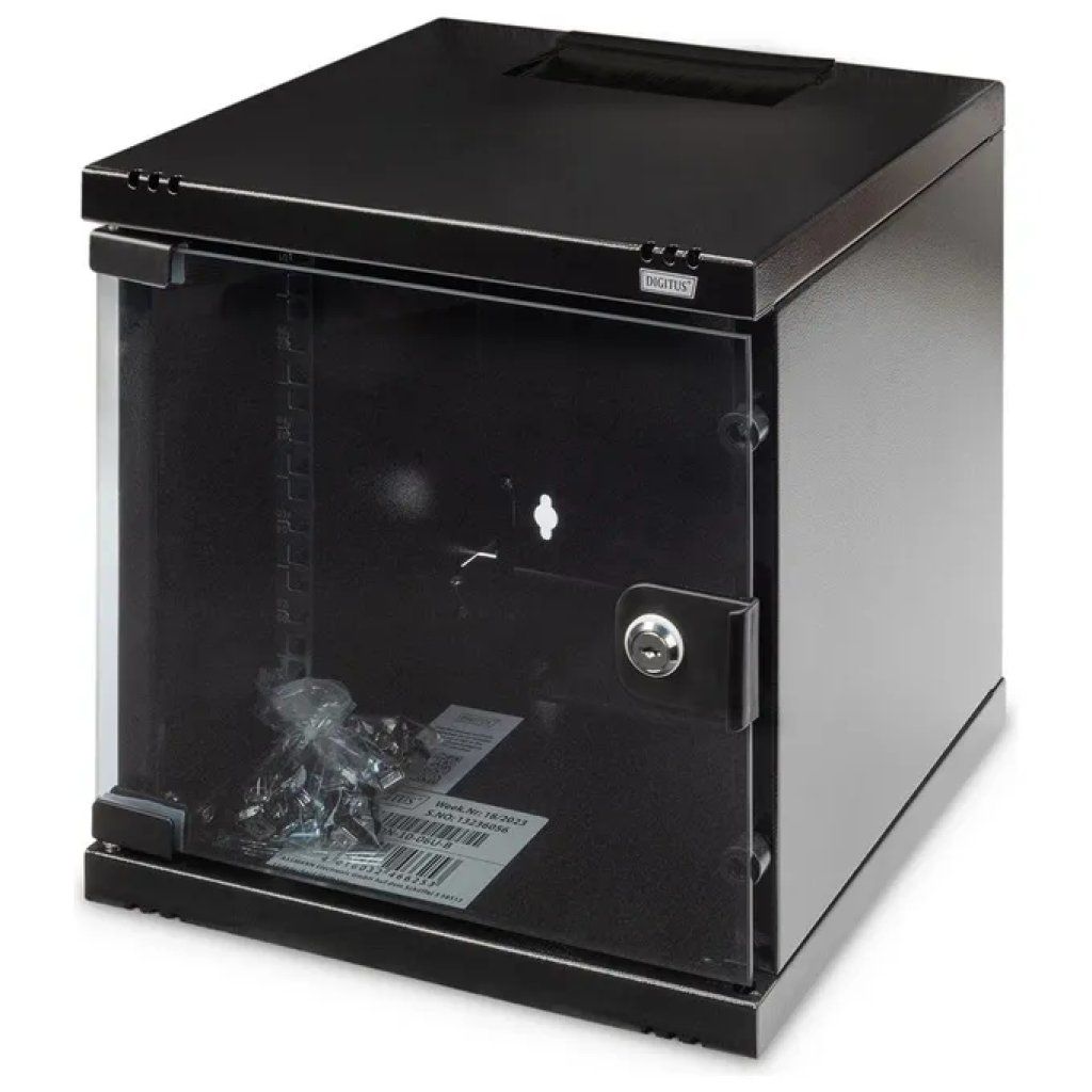 Digitus DN-10-06U-B – Armadio Rack a Parete 10” 6U Nero