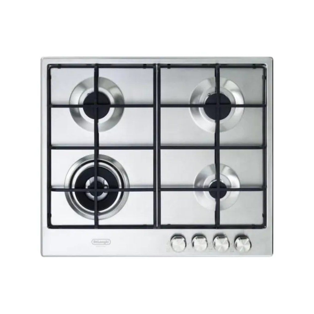 DELONGHI De’Longhi SLF460LX Slim Lite Piano Cottura a Gas 60 cm, 4 Fuochi, Inox