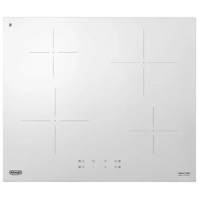 DELONGHI De’Longhi PIB62 Piano Cottura a Induzione 60 cm, 4 Zone, Bianco DELONGHI De’Longhi PIB62 Piano Cottura a Induzione 60 cm, 4 Zone, Bianco