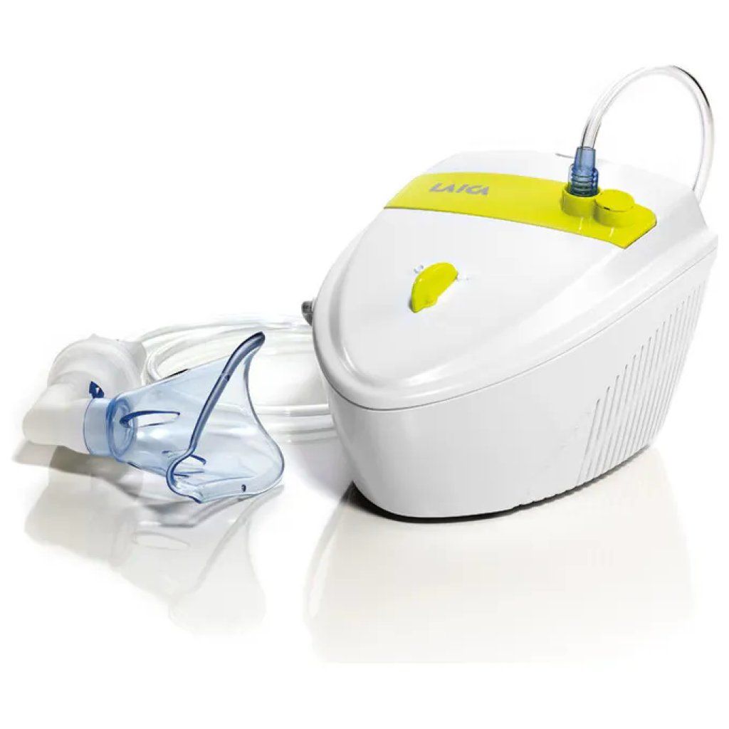 Laica NE2015 Nebulizzatore a pistone con maschere adulto e pediatrica