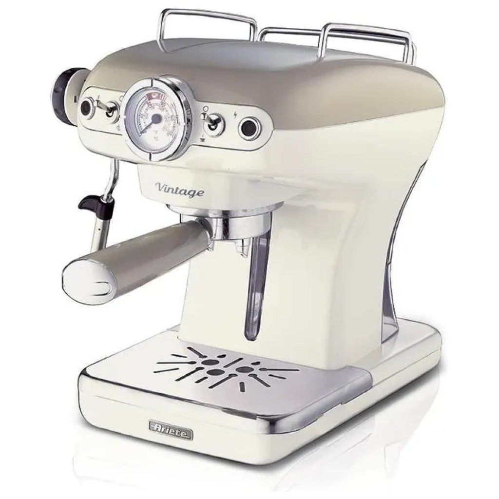 Ariete 1389 Vintage Macchina da Caffè Espresso Beige, 15 bar, 850 W