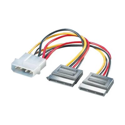 LINK Roline 11.03.1050 – Adattatore Molex a 2 SATA, 16 cm, Nero LINK Roline 11.03.1050 – Adattatore Molex a 2 SATA, 16 cm, Nero