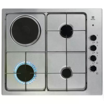 Electrolux EGL62821OX Piano cottura da incasso 58 cm, 4 fuochi, inox