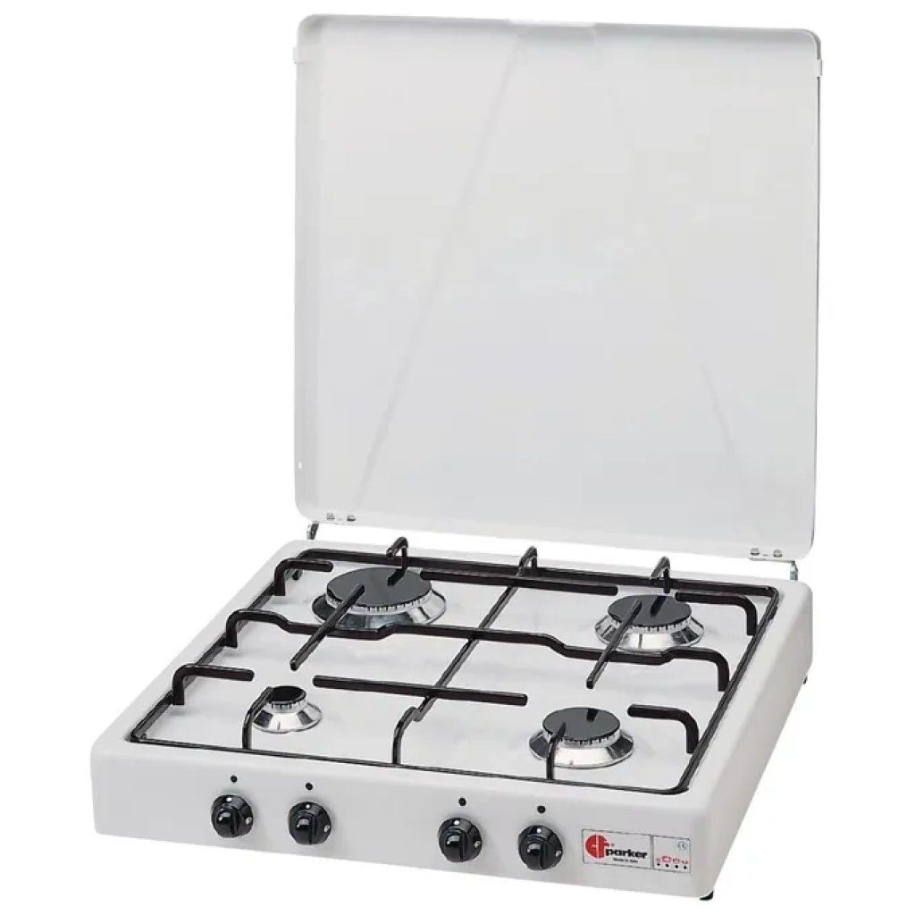 Parker 542CGP Fornello a Gas GPL a 4 Fuochi con Coperchio