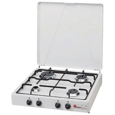 Parker 542CGP Fornello a Gas GPL a 4 Fuochi con Coperchio