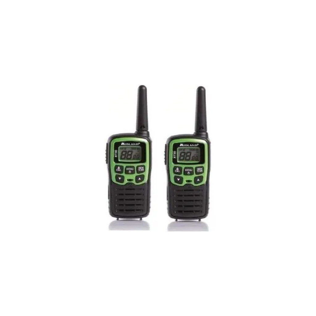 Midland XT10 Walkie Talkie PMR446, Set da 2, Nero e Rosso Midland XT10 Walkie Talkie PMR446, Set da 2, Nero e Rosso