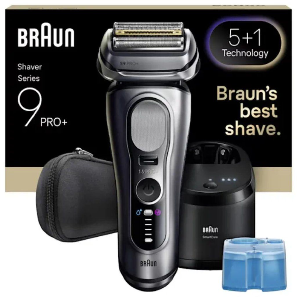 Braun Series 9 Pro+ 9667CC Rasoio Elettrico Wet & Dry Argento Braun Series 9 Pro+ 9667CC Rasoio Elettrico Wet & Dry Argento