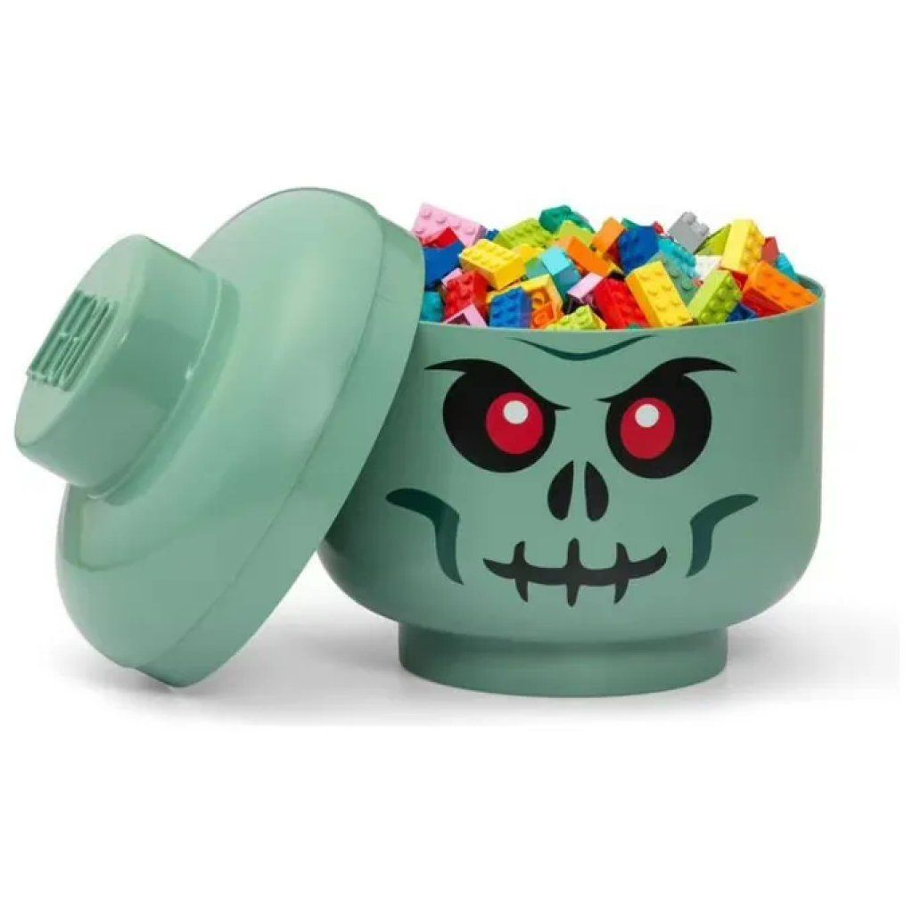 LEGO Storage Head Large Skeleton Verde Sabbia 8,5 L LEGO Storage Head Large Skeleton Verde Sabbia 8,5 L