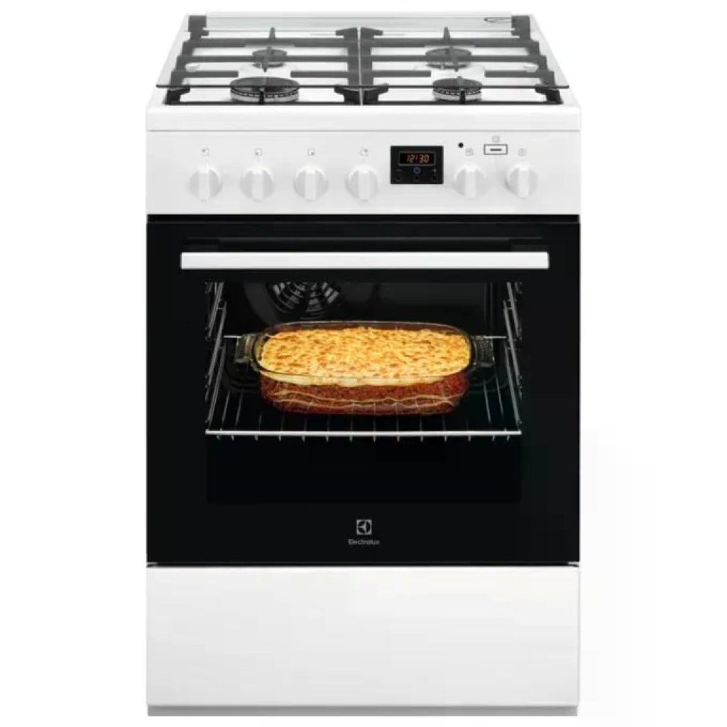 Electrolux LKK640200W Cucina Mista Bianca con Forno Elettrico Ventilato
