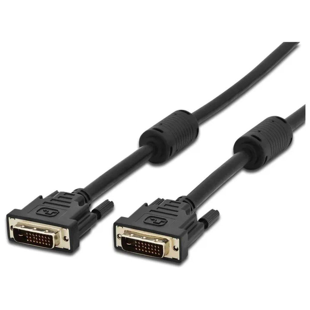 Assmann AK-320108-010-S Cavo DVI-D Maschio-Maschio, 1 m, Nero