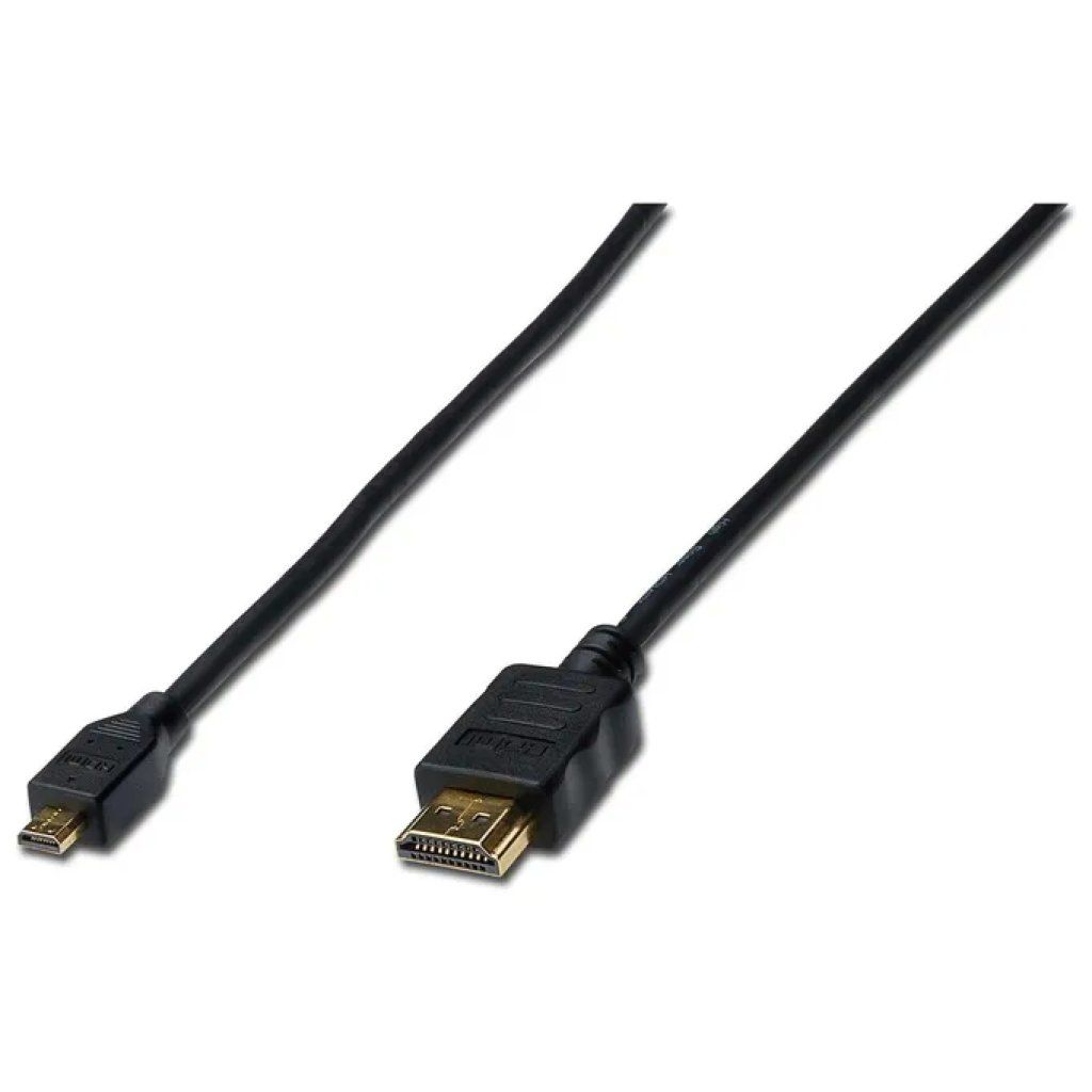 Assmann cavo Micro HDMI Tipo D a HDMI Tipo A, 1 m, nero