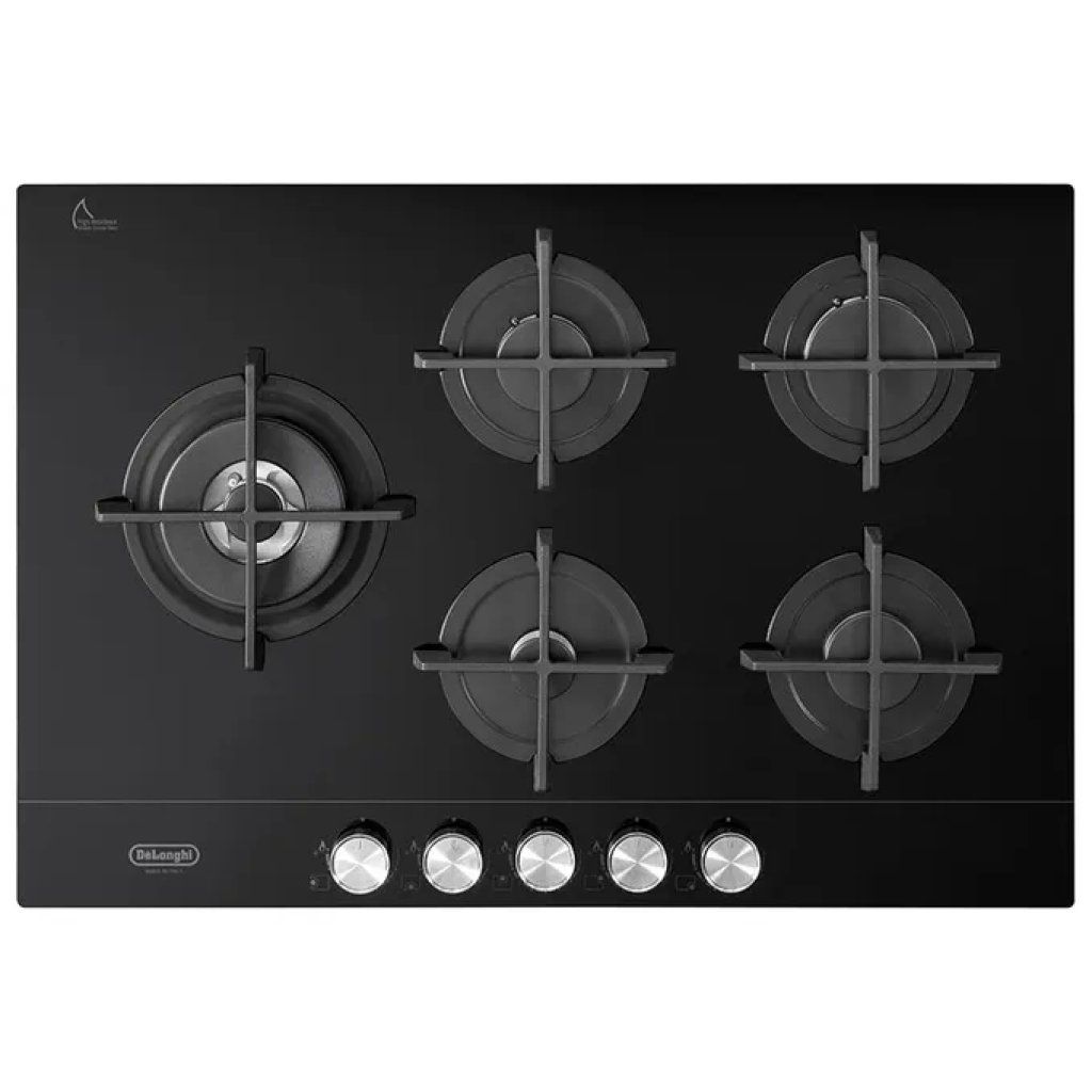 DELONGHI De’Longhi Life NSL575DNCM Piano Cottura a Gas 75 cm, 5 Fuochi, Nero