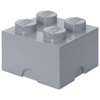 ROOM COPENHAGEN LEGO Storage Brick 4000 – Contenitore impilabile grigio, 8,47 L