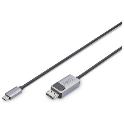 Digitus DB-300334-020-S – Cavo USB-C a DisplayPort 1.4, 8K 30 Hz, 2 m, nero
