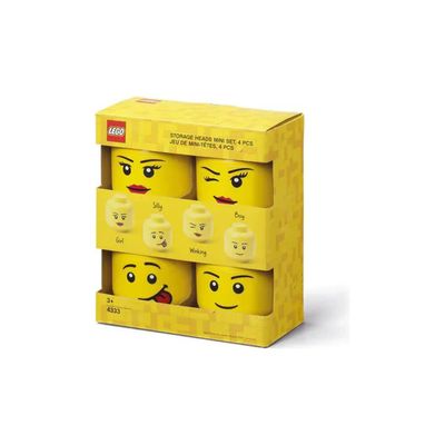 Room Copenhagen LEGO Storage Head Mini – Set 4 contenitori Room Copenhagen LEGO Storage Head Mini – Set 4 contenitori