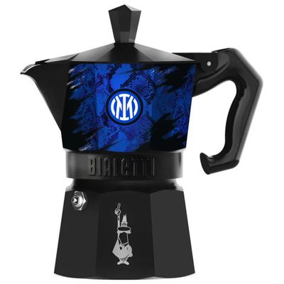Bialetti 0005573 Moka Express Inter Caffettiera 3 tazze 130 ml non adatta a induzione colore Argento