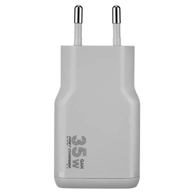 Tucano ONE POWER KIT Caricabatterie GaN 35W con Cavo USB-C 60W Argento