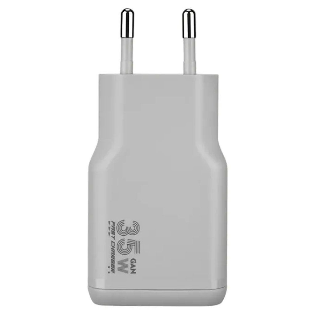 Tucano ONE POWER KIT Caricabatterie GaN 35 W con Cavo USB-C 60 W, Argento Tucano ONE POWER KIT Caricabatterie GaN 35 W con Cavo USB-C 60 W, Argento
