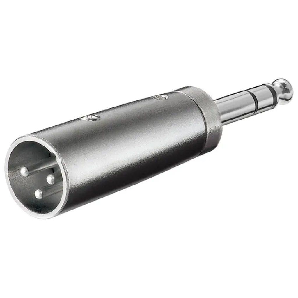 Wentronic Adattatore Audio XLR Maschio a Jack 6,35 mm Stereo Wentronic Adattatore Audio XLR Maschio a Jack 6,35 mm Stereo