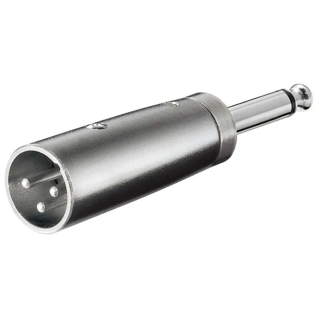 WENTRONIC Goobay 27452-GB Adattatore Audio XLR Maschio a Jack Mono 6,35 mm