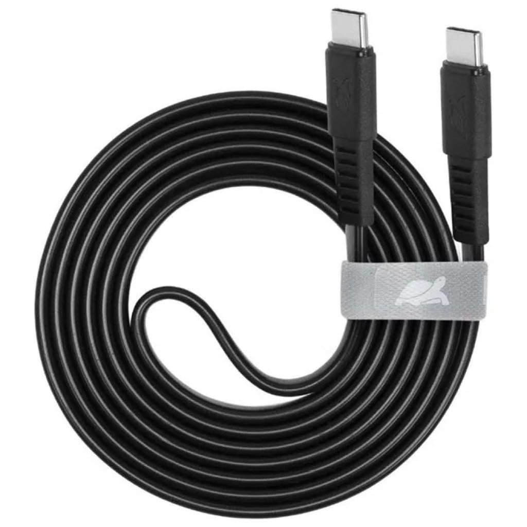 RIVACASE Cavo USB-C a USB-C Piatto, 1,2 m, Nero