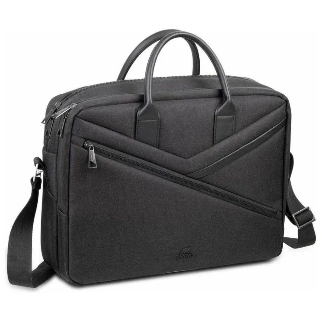 Rivacase 8134 Clark ECO Borsa Porta Laptop 15,6" Nera in RPET