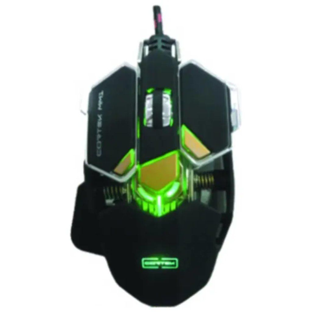 Cortek C10007 Mouse Gaming Laser RGB 8200 DPI, 10 Tasti, Nero