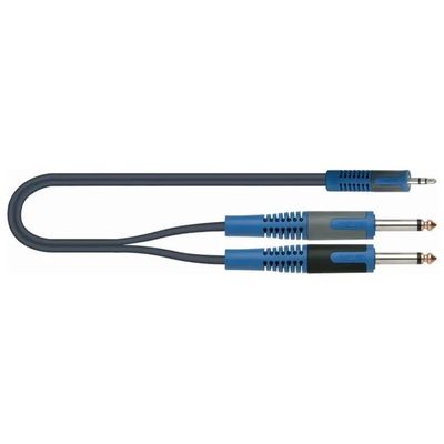 Quiklok RokSolid RKSA-140-5 Cavo Adattatore Y 3,5 mm a 2 Jack Mono 6,35 mm, 5 m Quiklok RokSolid RKSA-140-5 Cavo Adattatore Y 3,5 mm a 2 Jack Mono 6,35 mm, 5 m
