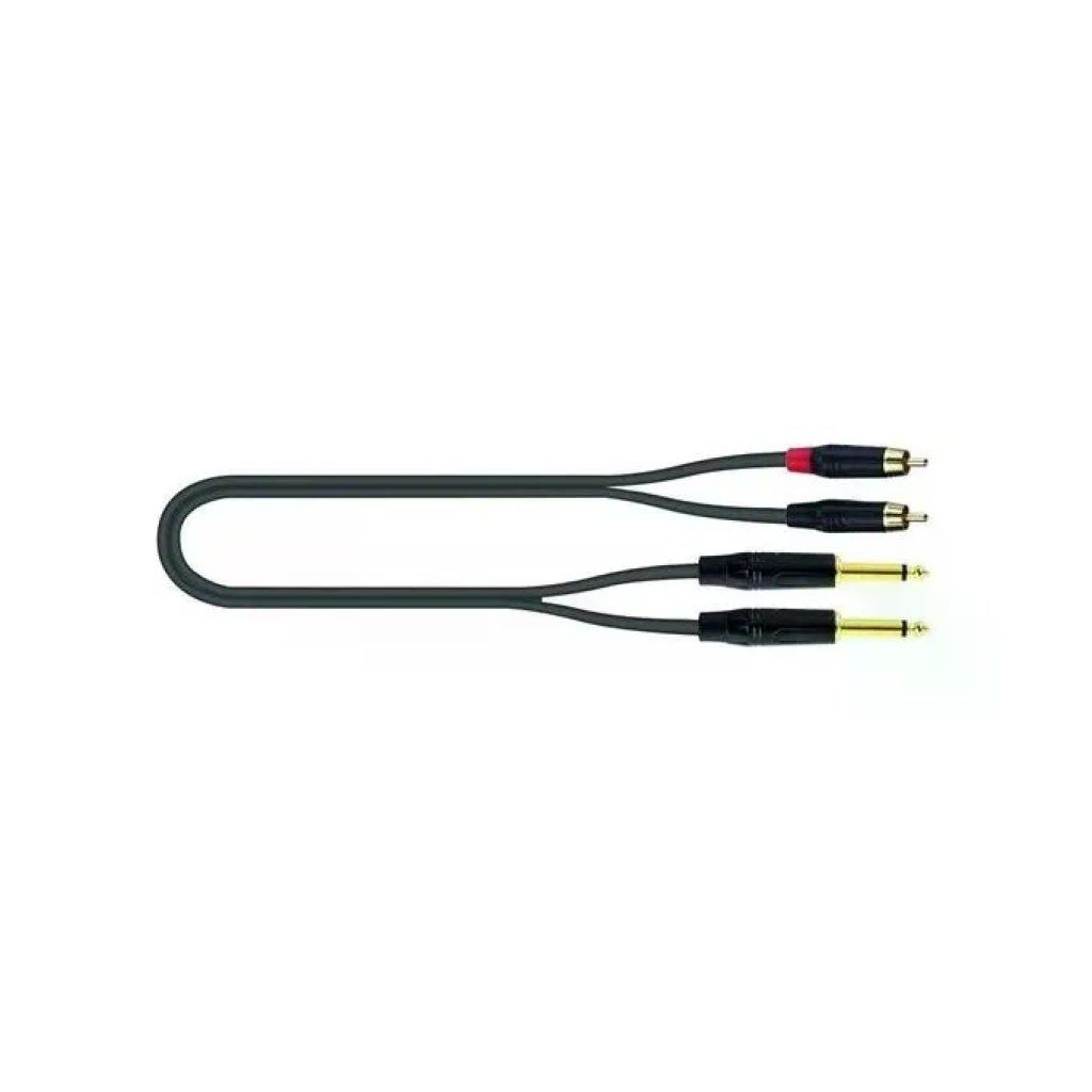 QUIKLOK Quik Lok Cavo Audio 2 Jack Mono a 2 RCA, 5 m
