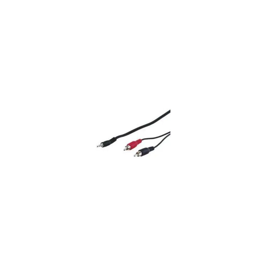 LINK Goobay AVK 118-2000 Cavo Audio Jack 3,5 mm a 2 RCA, 20 m, Nero
