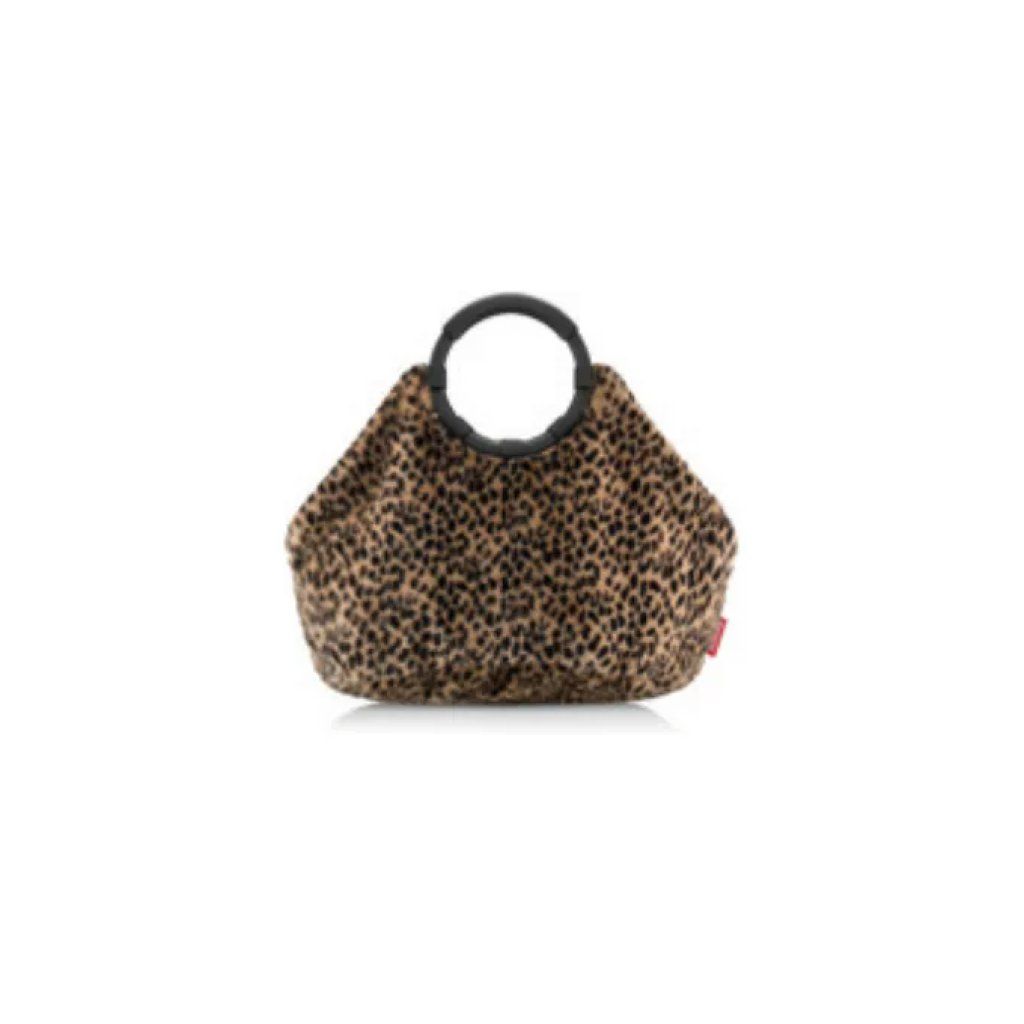 Reisenthel Loopbag Hobo Leo Fake Fur – Borsa marrone e nera