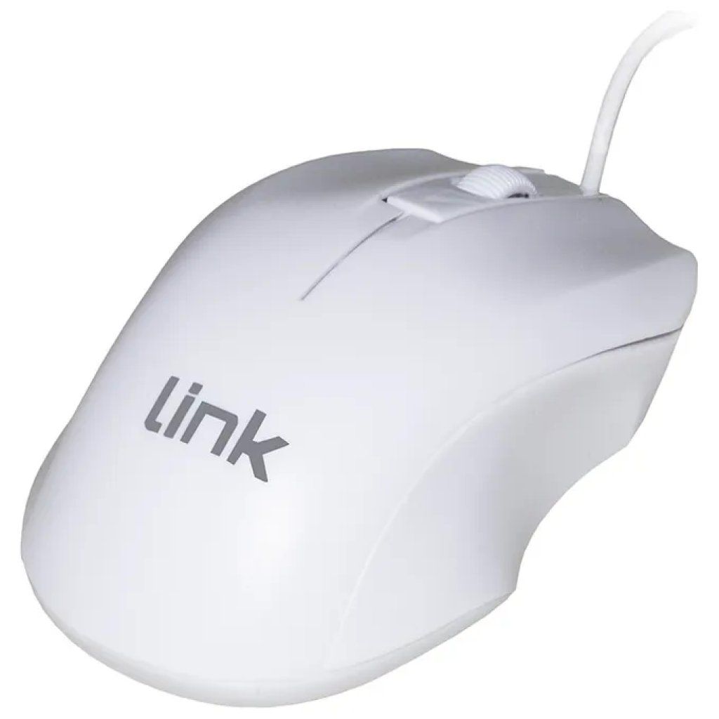 LINK LKMOS11 Mouse Ottico USB 1200 DPI Bianco LINK LKMOS11 Mouse Ottico USB 1200 DPI Bianco