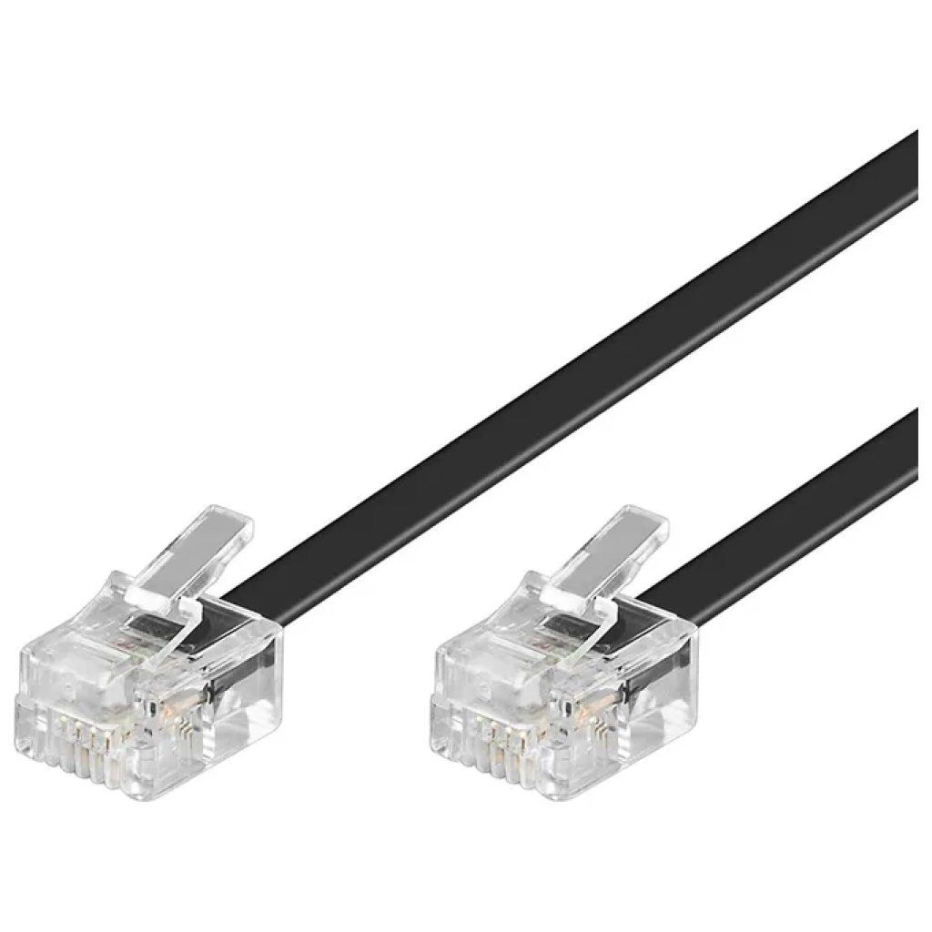 Digitus cavo telefonico dritto RJ11 6P4C, 10 m, nero