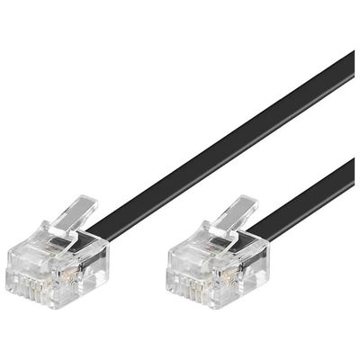 Digitus cavo telefonico dritto RJ11 6P4C, 10 m, nero Digitus cavo telefonico dritto RJ11 6P4C, 10 m, nero
