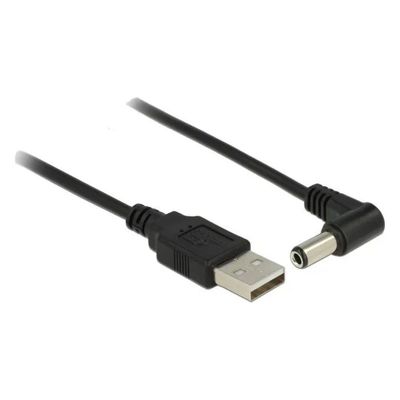 DeLock 83575 Cavo USB-A a DC 5,5 × 2,5 mm, 90°, 1,5 m