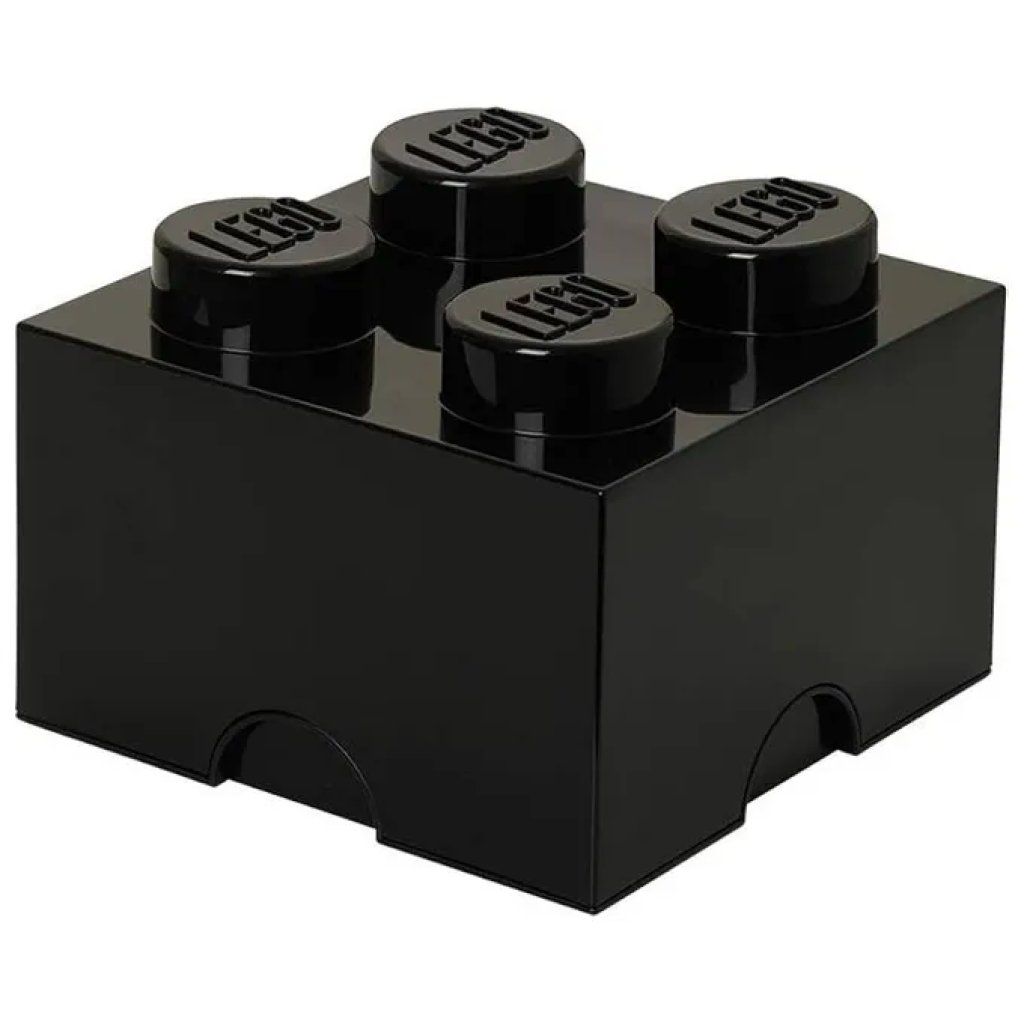 LEGO Brick 4 – Cassetto organizer impilabile nero, 15,8 × 15,8 × 11,3 cm LEGO Brick 4 – Cassetto organizer impilabile nero, 15,8 × 15,8 × 11,3 cm