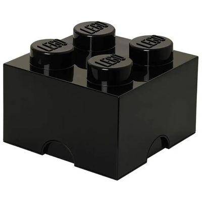 LEGO Brick 4 – Cassetto organizer impilabile nero, 15,8 × 15,8 × 11,3 cm LEGO Brick 4 – Cassetto organizer impilabile nero, 15,8 × 15,8 × 11,3 cm