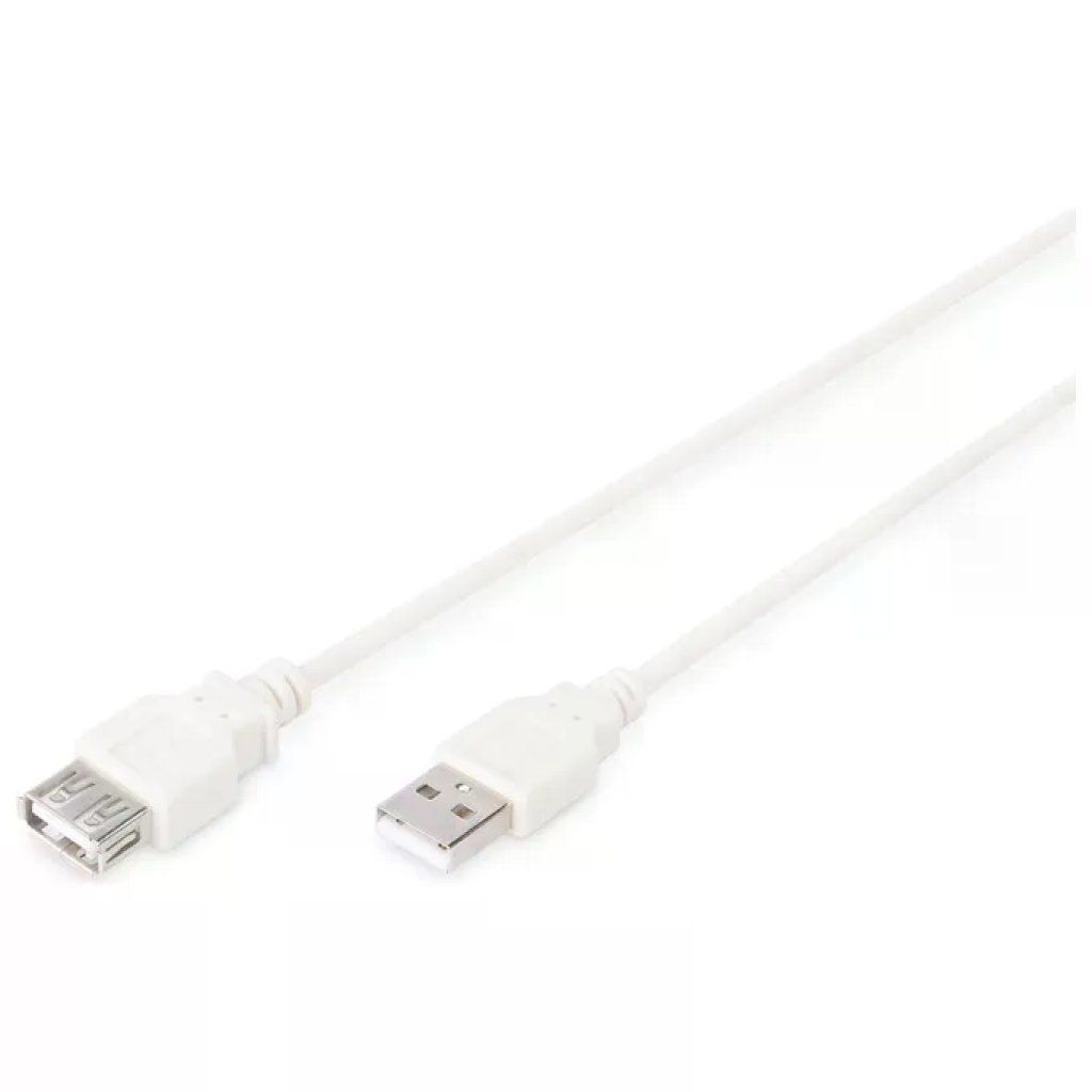 DIGITUS Cavo di Prolunga USB 2.0 A Maschio-Femmina, Bianco DIGITUS Cavo di Prolunga USB 2.0 A Maschio-Femmina, Bianco