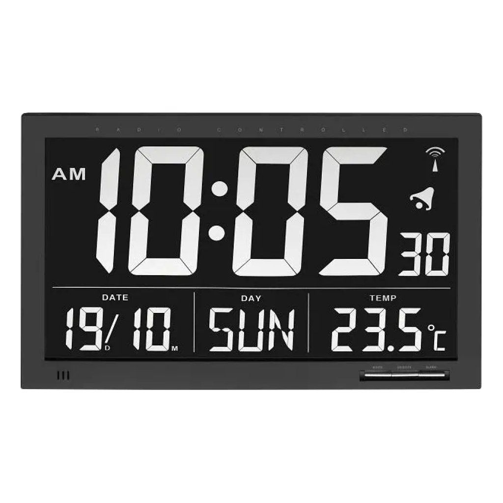 TFA-DOSTMANN TFA Dostmann 60.4505 Orologio Digitale Radiocontrollato XL Nero TFA-DOSTMANN TFA Dostmann 60.4505 Orologio Digitale Radiocontrollato XL Nero