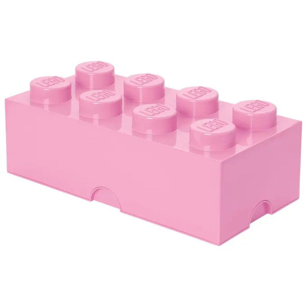LEGO Contenitore LEGO Brick rosa con 8 cassetti, 50 × 25 × 18 cm